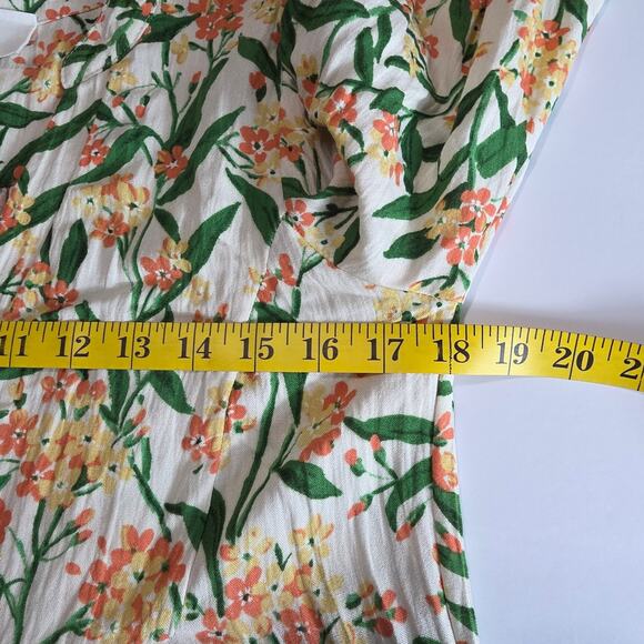 Pomander Place Dress Women XS Floral Long Sleeve Tiered Boho Cottagecore Indie - Picture 9 of 11